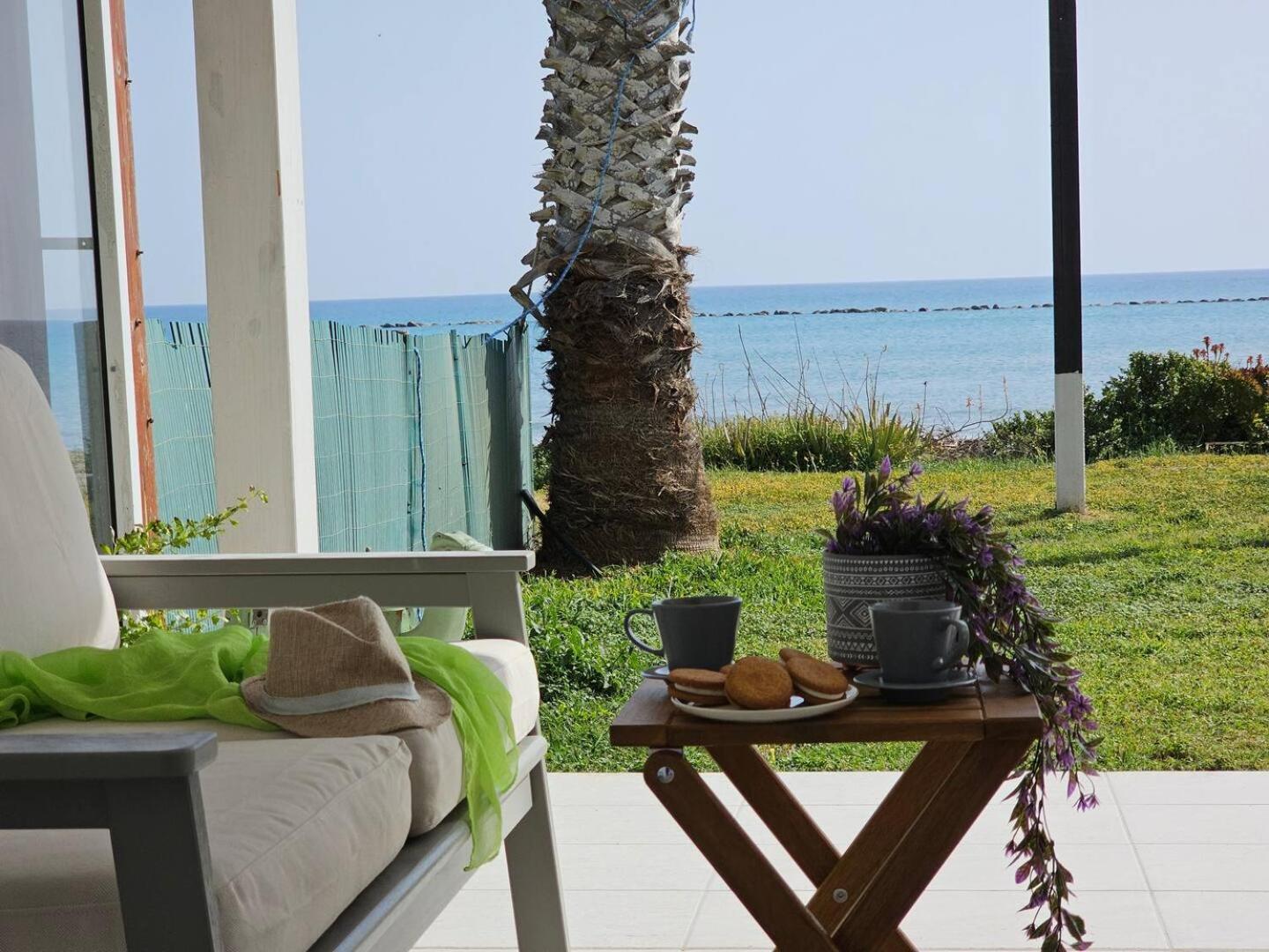 Ammos Beachfront Villa Paradise Larnaca Bagian luar foto
